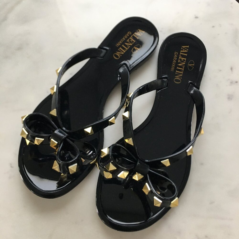 Valentino Rubber Jelly Rockstud Sandals